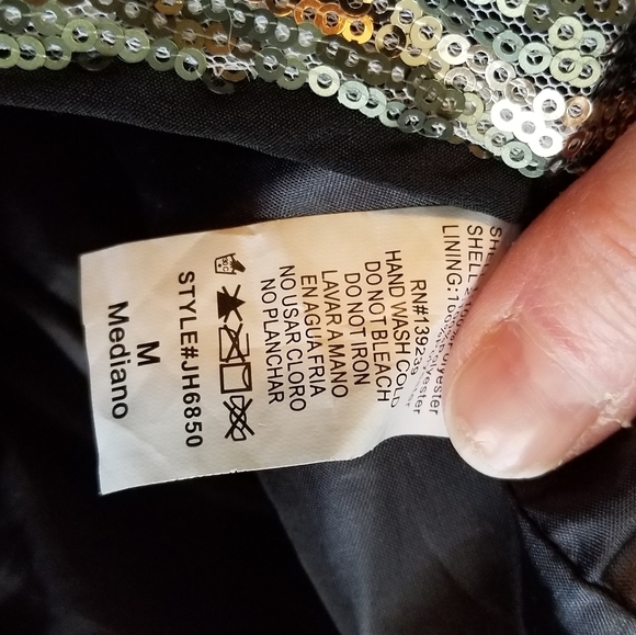 Do & Be Sequined Crop Top. Sz M - Picture 6 of 7